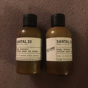 Le Labo Santal 33 body lotion set